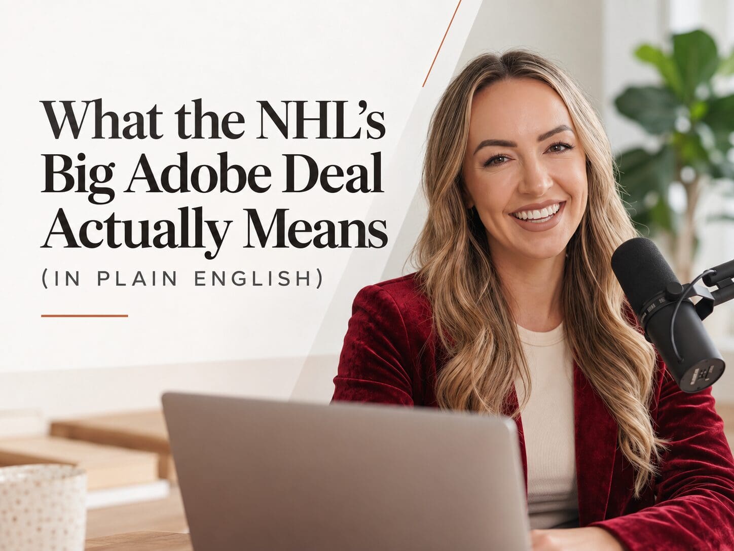 What the NHL's Big Adobe Deal Actually Means (In Plain English)